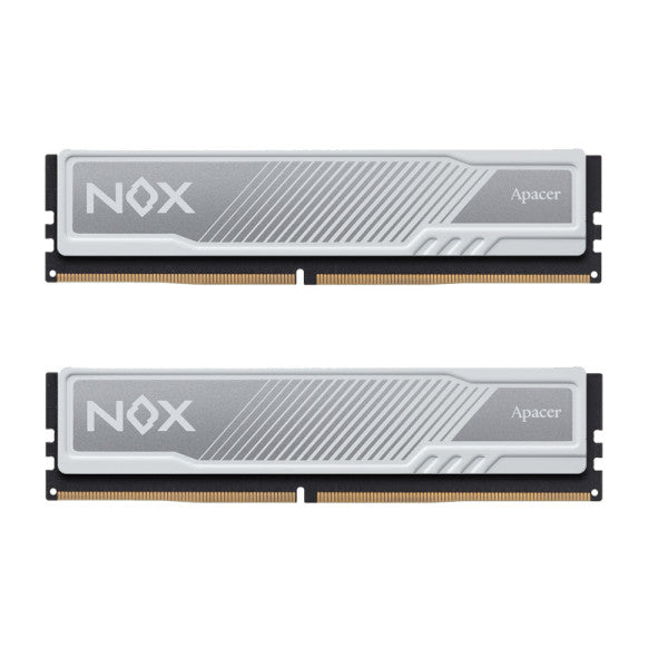 Apacer NOX 16Go (2x 8Go) DDR4 3200 MHz CL16 White Apacer NOX 16Go (2x 8Go) DDR4 3200 MHz CL16 White
